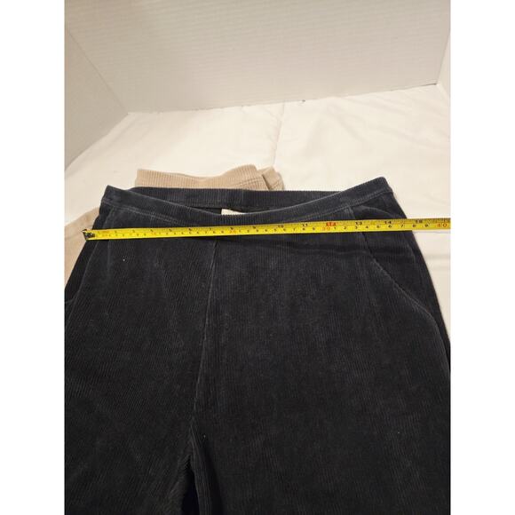 L.L. Bean Corduroy Pants Set 2 Black Brown M Relax Fit Casual Holiday Comfy out - Picture 5 of 7
